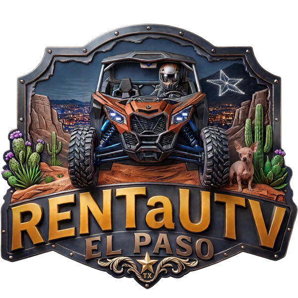Rent a UTV El Paso badge logo