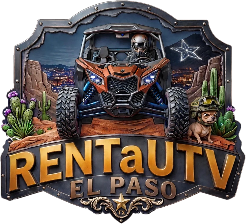 Rent a UTV El Paso badge logo