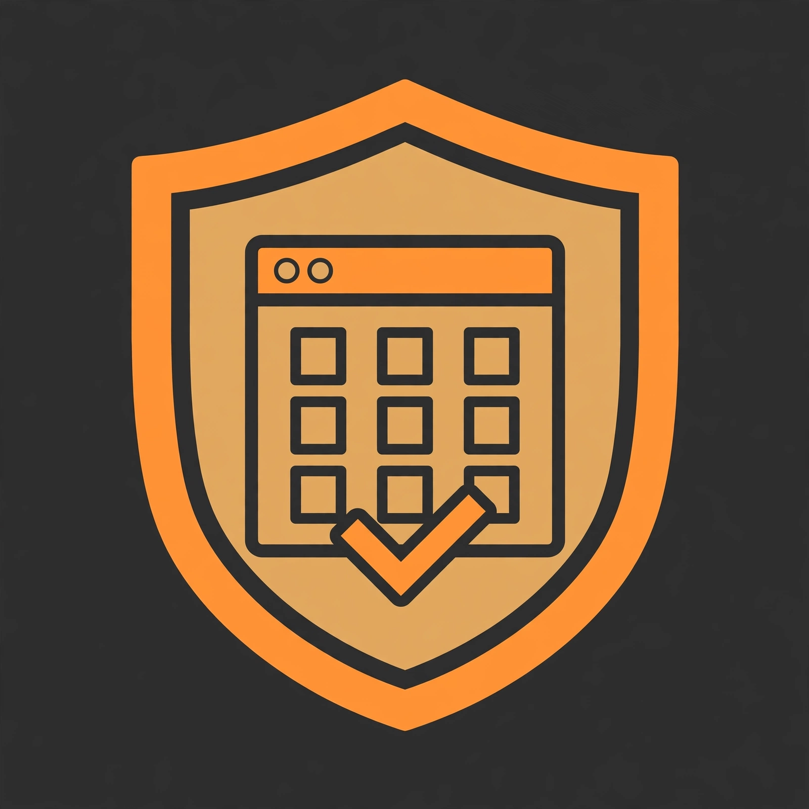 Booking Shield Coverage shield with calendar and checkmark