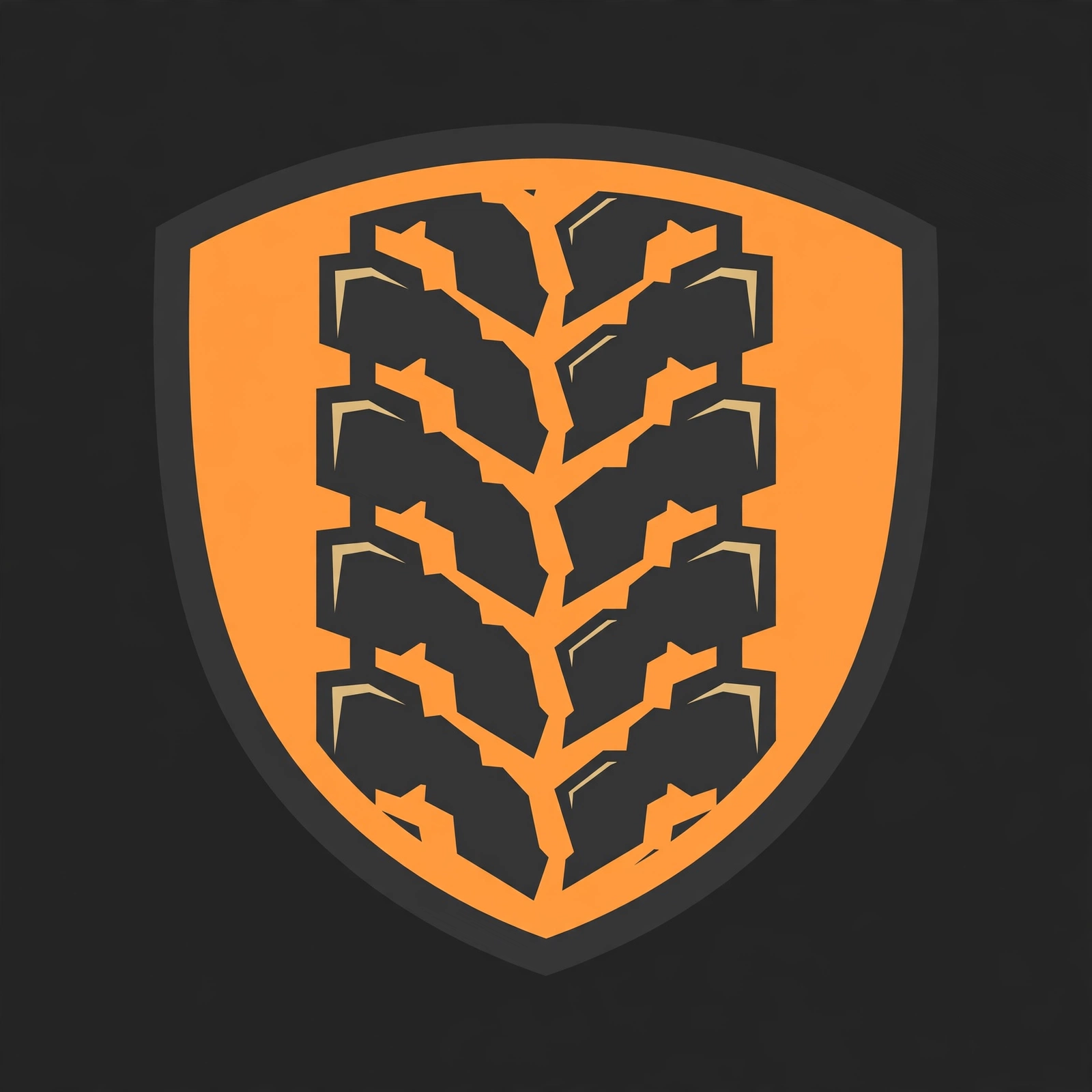 Trail Guard Protection shield with tire tread
